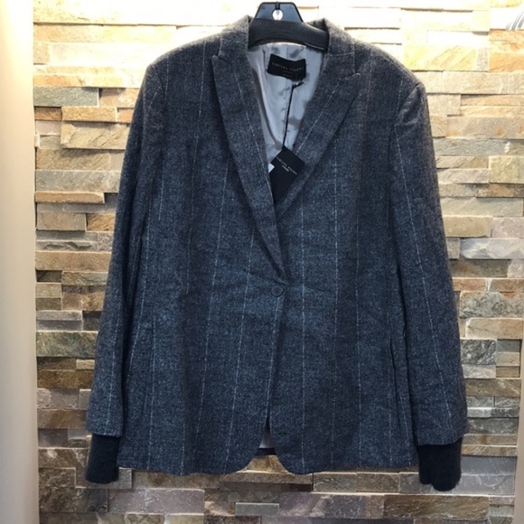 Fabiana Filippi Striped Cashmere Blazer - Picture 5 of 12